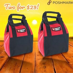 NEW-GET 2 for $29 Porter Cable Genuine OEM Heavy Duty Tool Bag  11 x 10 …